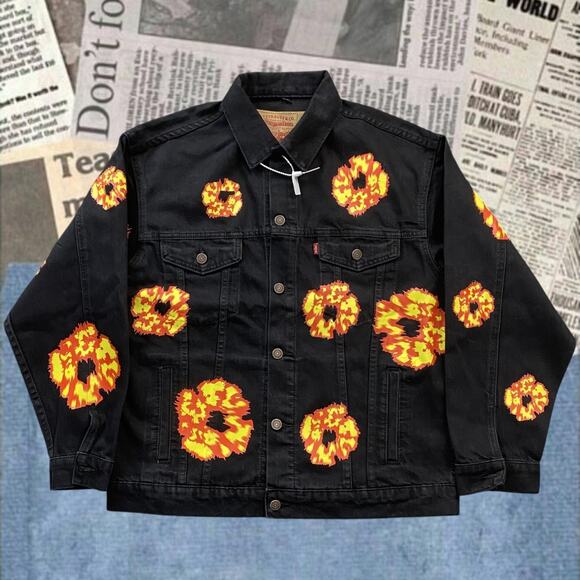 Levi's Denim Tears Men's Black Co-Branded Jacke - Picture 1 of 4